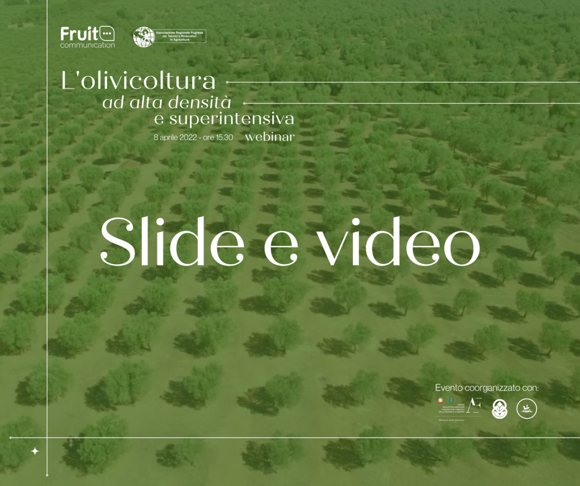 slide e video webinar olivicoltura superintensiva alta densità