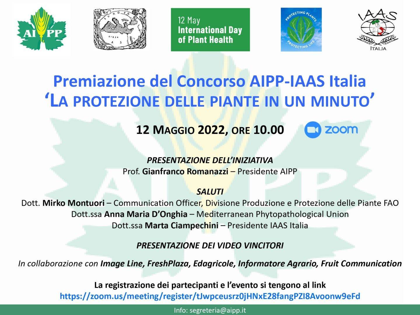 premiazione aipp concorso protezione piante