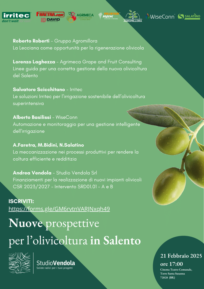 olivicoltura in salento - locandina