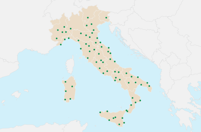 banca delle terre mappa